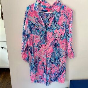 EUC Lilly Pulitzer coverup Dress